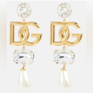 Dolce&Gabbana - Logo embellished earrings clip on RARE